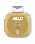 AGRADO BATH & SHOWER GEL GOLD 750 ml 