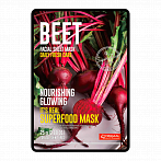 DERMAL sheet face mask BEET, 25g