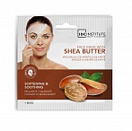 IDC INSTITUTE ''Shea butter'' soothing, softening cloth face mask with shea butter, 23g