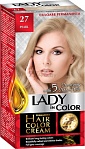 LADY IN COLOR Long-lasting creamy hair dye  27 Pearl blond, 50/50/25 ml