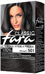 FARA CLASSIC Cream-color for hair - 501 black, 160g
