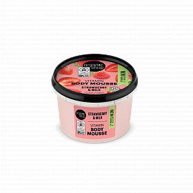 ORGANIC SHOP  "Strawberry yoghurt" Toning, softening body foam with strawberry extract and milk proteins, 250ml