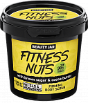 BEAUTY JAR FITNESS NUTS  body scrub with cacao and sugar, 200g
