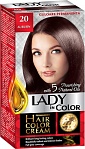 LADY IN COLOR Long-lasting creamy hair dye 20 Golden chestnut, 50/50/25 ml
