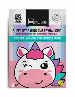 IDC INSTITUTE ''Unicorn'' Intensive moisturizing fabric mask for the face, 30g