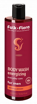 FOLK&FLORA men's shower gel, energizing, 400ml