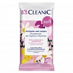 CLEANIC Soft салфетки для интимной гигиены, 20 шт.