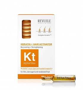 REVUELE Keratin+ ampoules for hair 8x5ml