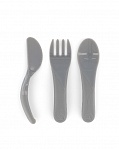 Twistshake Learn Cutlery 6+m Pastel Grey