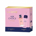 LA RIVE HER CHOICE gift set (eau de parfum 100 ml + Deo 150 ml), 1 pc.