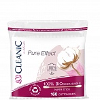 CLEANIC Pure Effect cotton budsm, 160pcs