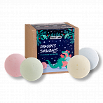 BEAUTY JAR“Dragon's Snowballs” bath bubble gift set 4x130g, 1 pc