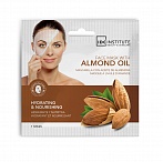 IDC INSTITUTE "Almond Oil" moisturizing, nourishing fabric face mask with almond oil, 23g