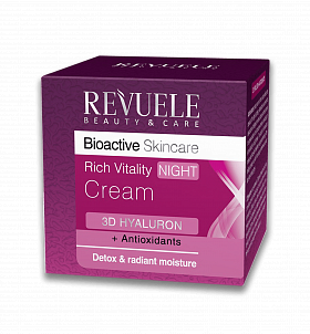 Revuele BIOACTIVE 3D HYALURON Rich Vitality Night Cream, 50ml